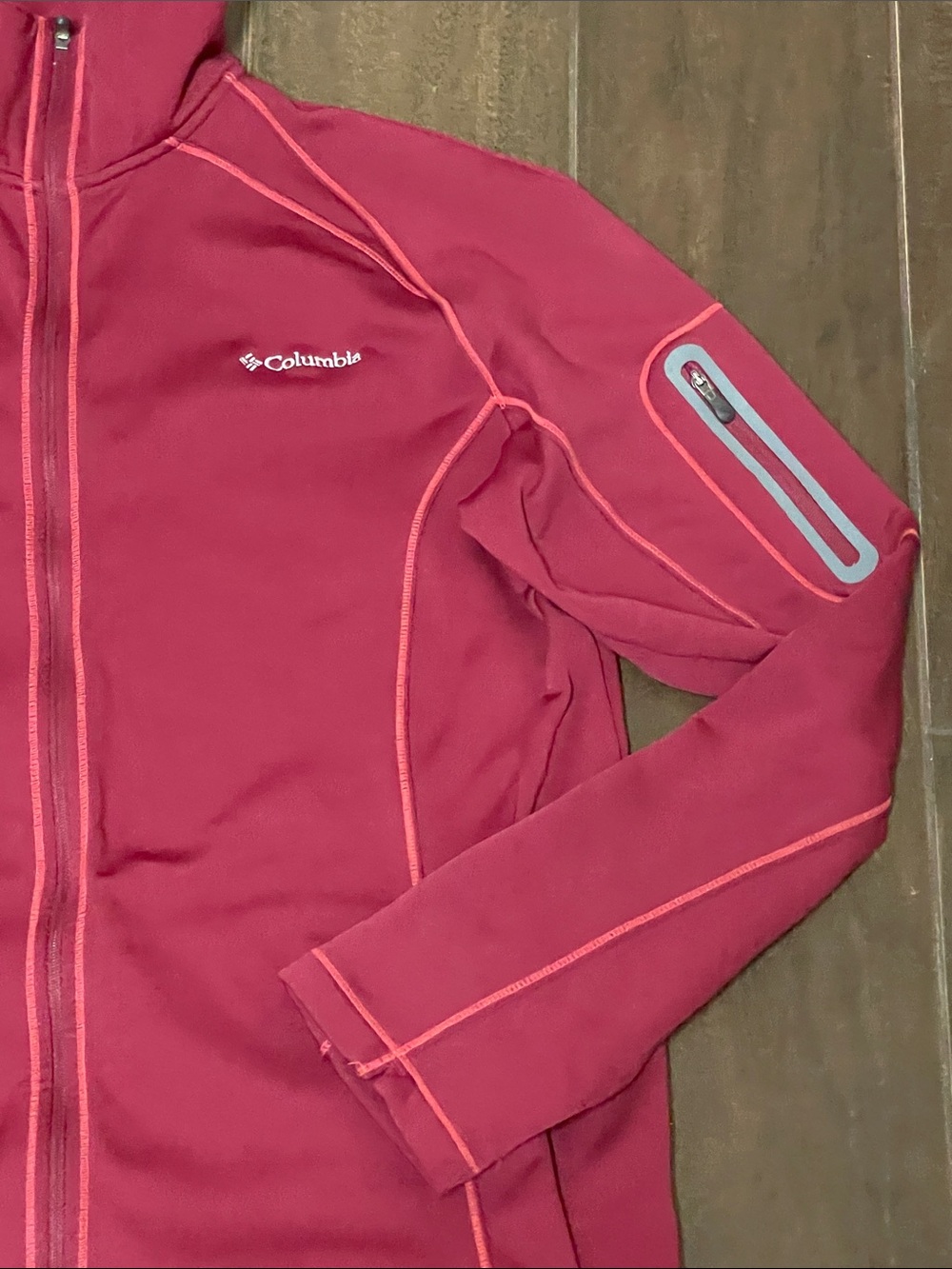 Columbia Women's Raspberry Red Full-Zip Utility Jacket - Picture 2 of 4